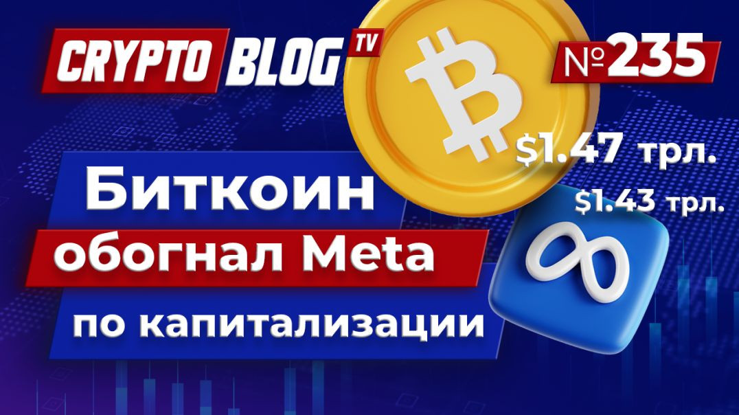 Биткоин обогнал Meta по рыночной капитализации